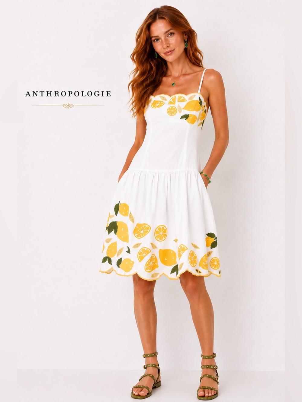 Anthropologie Corey Lynn Calter Lemon Dress NWOT size Small